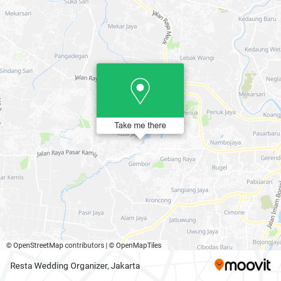 Resta Wedding Organizer map