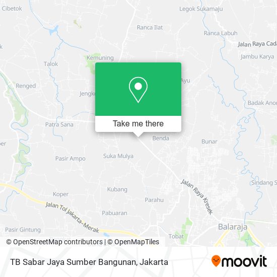 TB Sabar Jaya Sumber Bangunan map