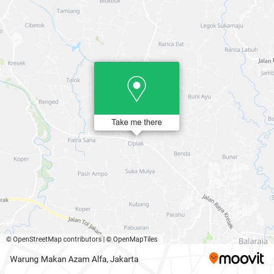 Warung Makan Azam Alfa map