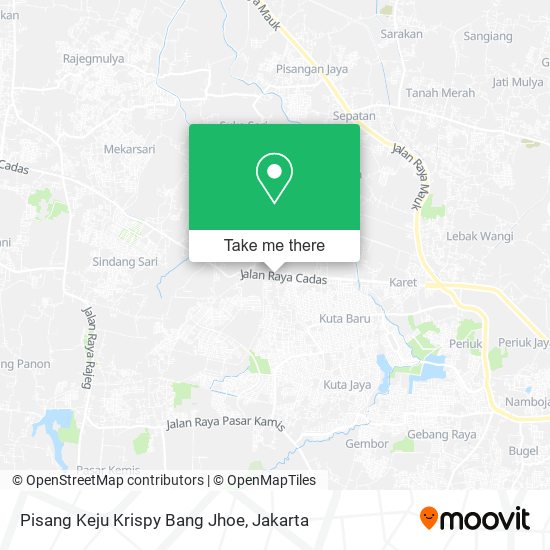 Pisang Keju Krispy Bang Jhoe map