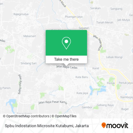 Spbu Indostation Microsite Kutabumi map