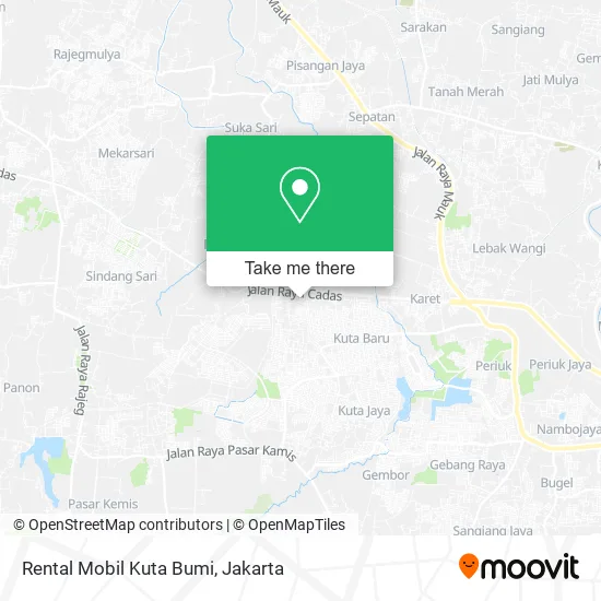 Rental Mobil Kuta Bumi map