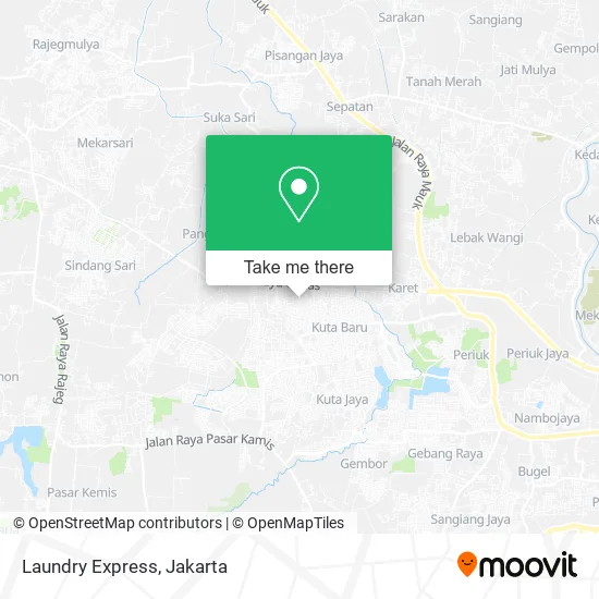 Laundry Express map
