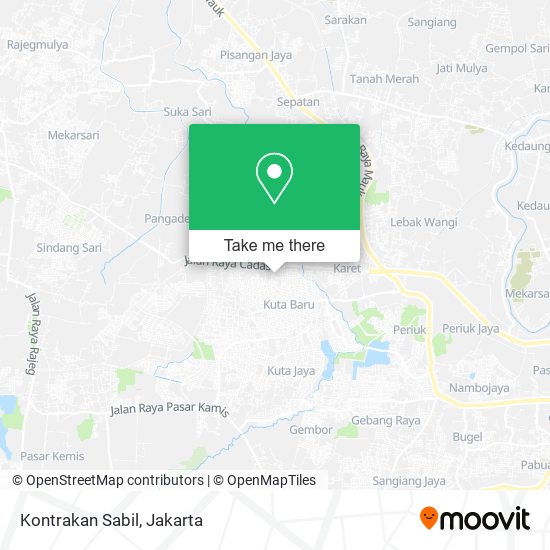 Kontrakan Sabil map