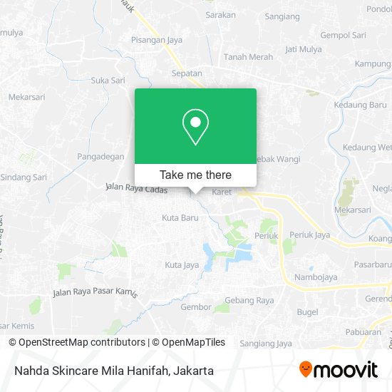 Nahda Skincare Mila Hanifah map