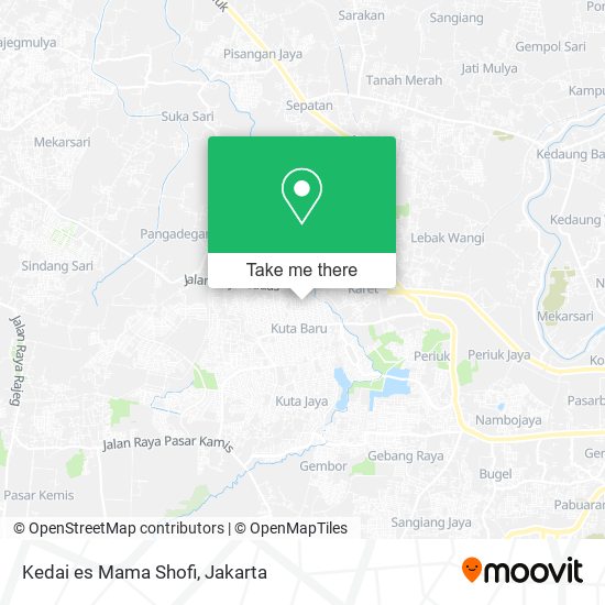 Kedai es Mama Shofi map