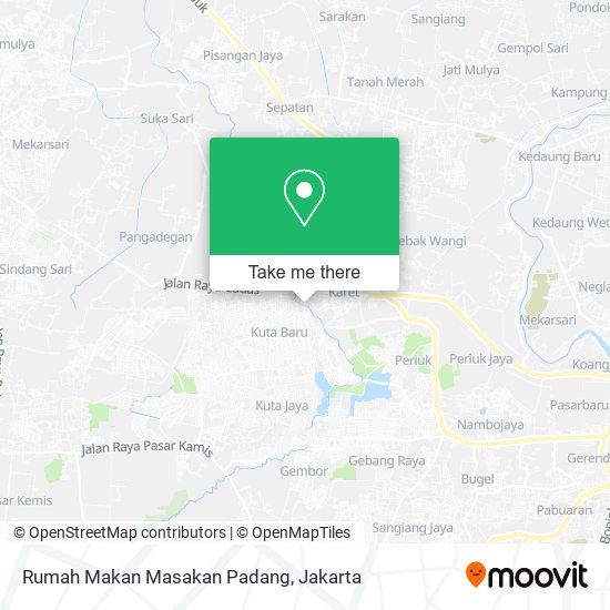 Rumah Makan Masakan Padang map