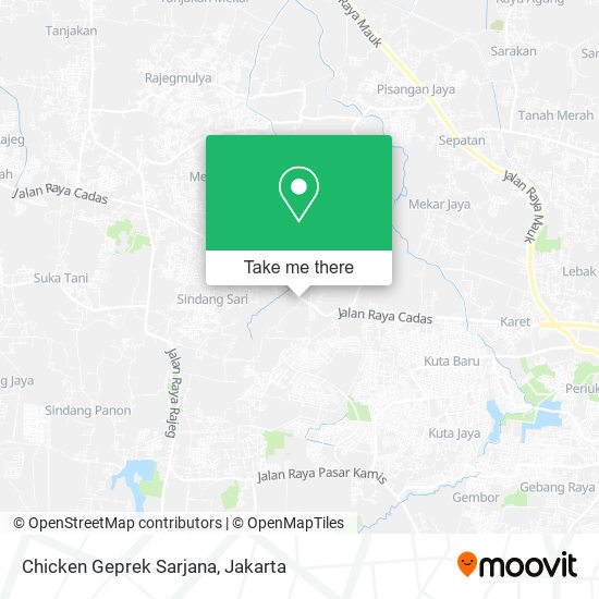 Chicken Geprek Sarjana map