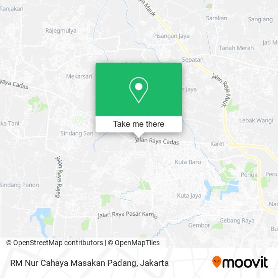 RM Nur Cahaya Masakan Padang map