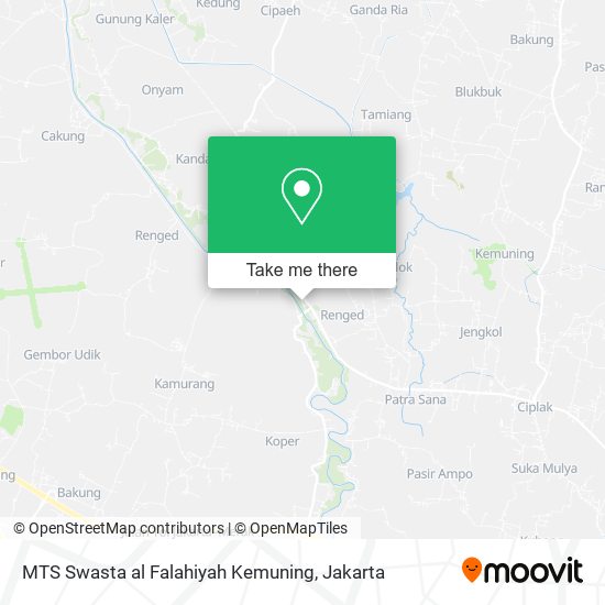 MTS Swasta al Falahiyah Kemuning map