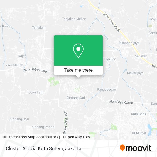 Cluster Albizia Kota Sutera map