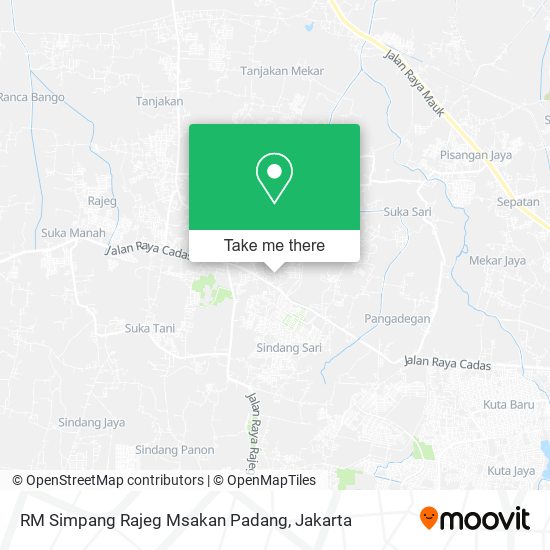 RM Simpang Rajeg Msakan Padang map