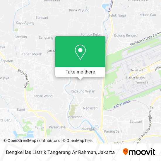 Bengkel las Listrik Tangerang Ar Rahman map