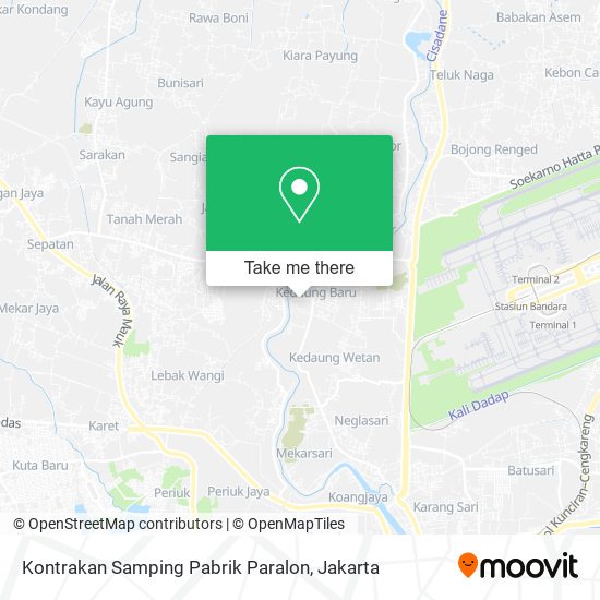 Kontrakan Samping Pabrik Paralon map