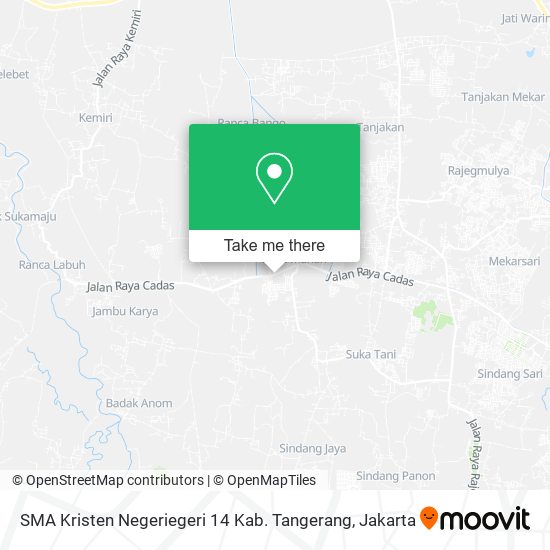 SMA Kristen Negeriegeri 14 Kab. Tangerang map