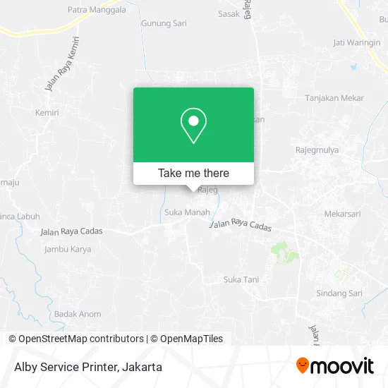 Alby Service Printer map