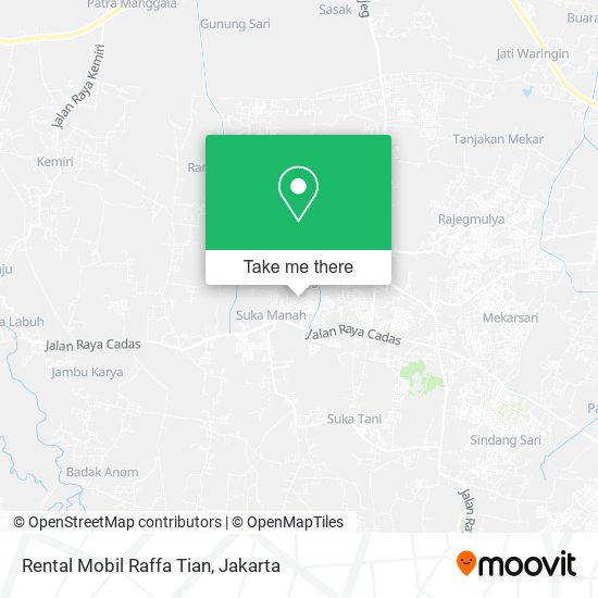 Rental Mobil Raffa Tian map