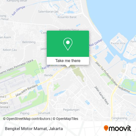 Bengkel Motor Mamat map
