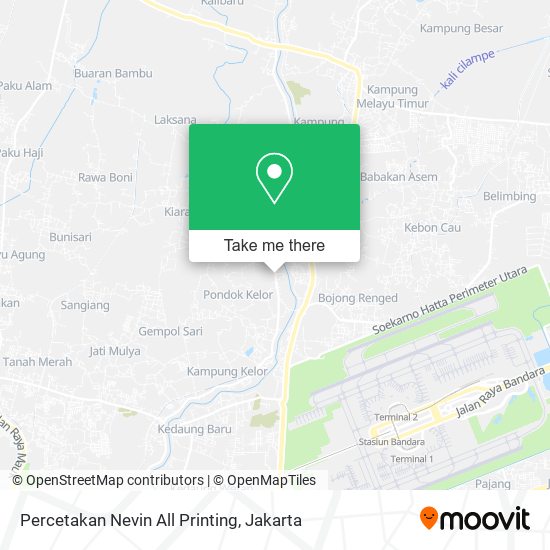 Percetakan Nevin All Printing map