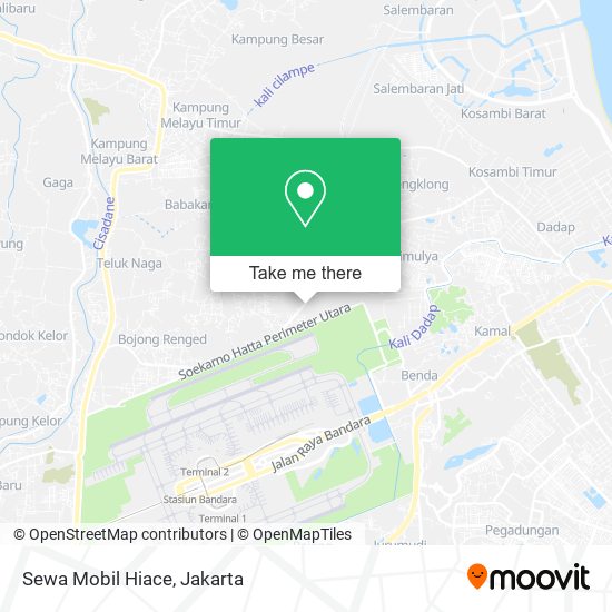 Sewa Mobil Hiace map