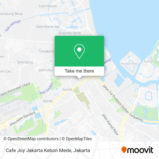 Cafe Joy Jakarta Kebon Mede map