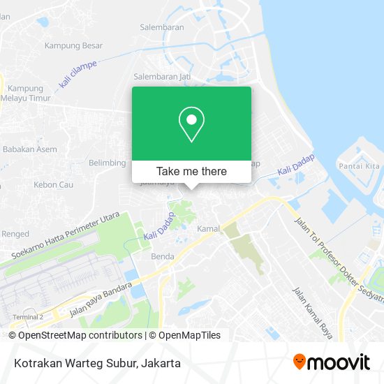 Kotrakan Warteg Subur map