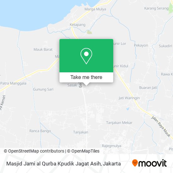 Masjid Jami al Qurba Kpudik Jagat Asih map