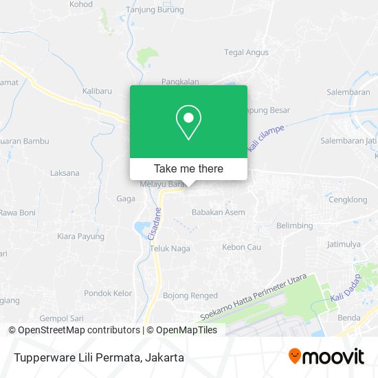 Tupperware Lili Permata map