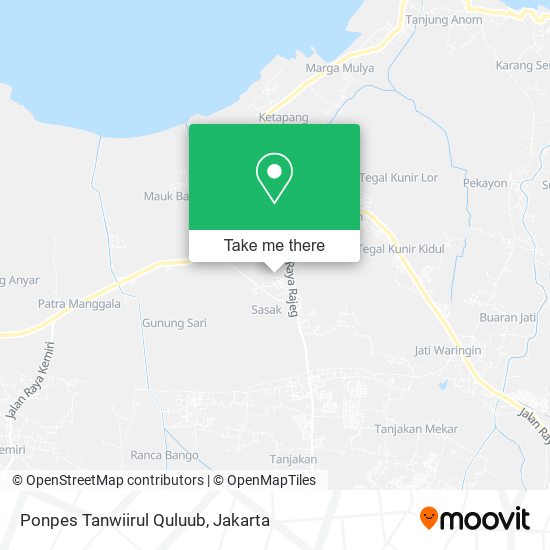 Ponpes Tanwiirul Quluub map