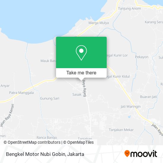 Bengkel Motor Nubi Gobin map