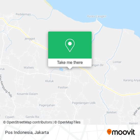 Pos Indonesia map