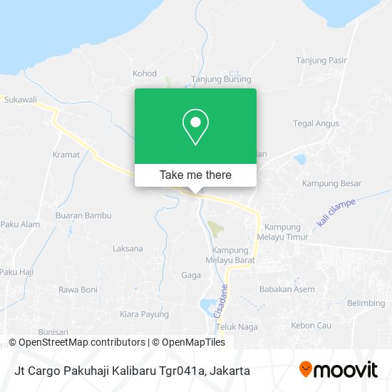 Jt Cargo Pakuhaji Kalibaru Tgr041a map
