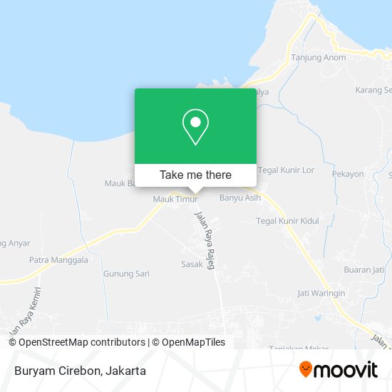 Buryam Cirebon map