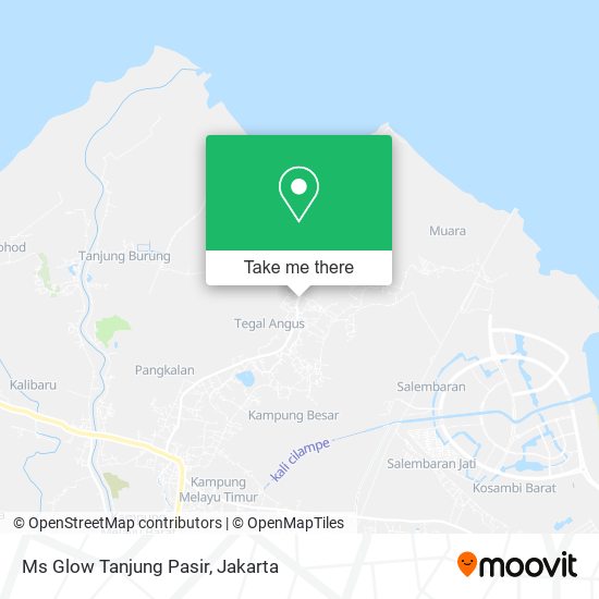 Ms Glow Tanjung Pasir map