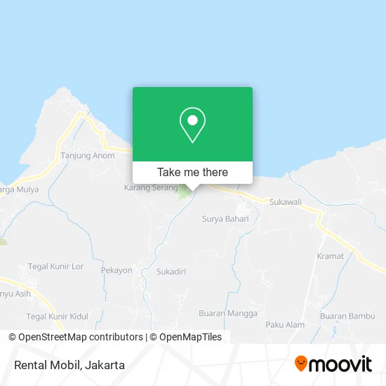 Rental Mobil map