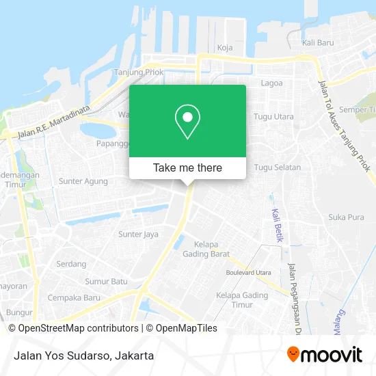 Jalan Yos Sudarso map