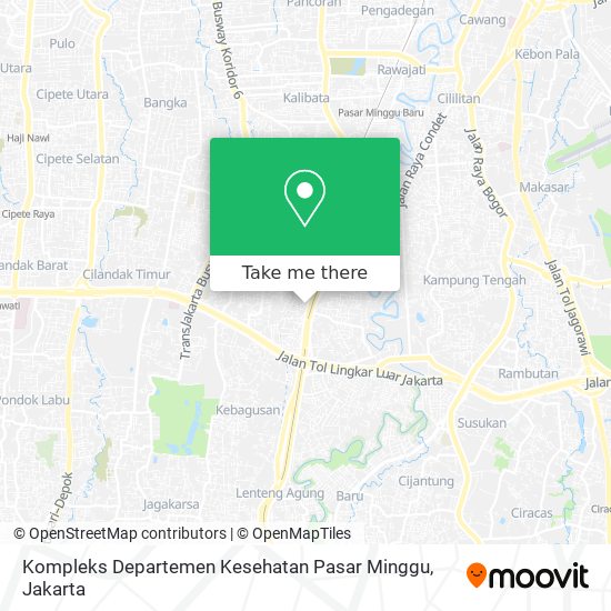 Kompleks Departemen Kesehatan Pasar Minggu map