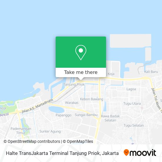 Halte TransJakarta Terminal Tanjung Priok map