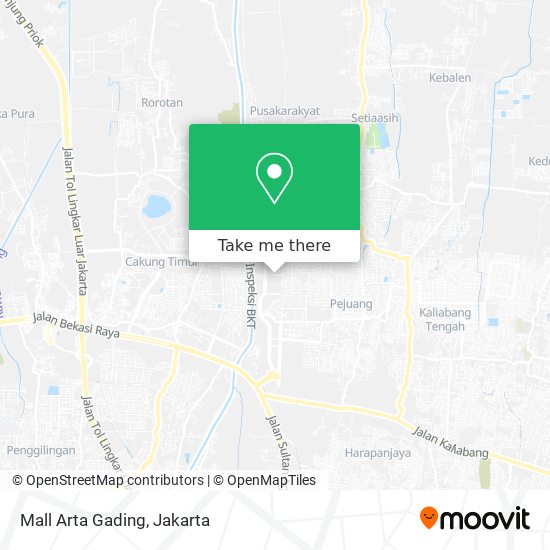 Mall Arta Gading map