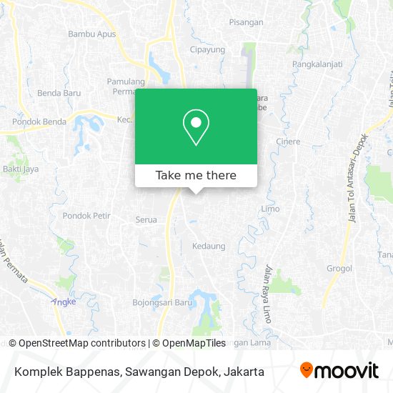 Komplek Bappenas, Sawangan Depok map