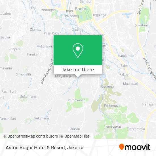 Aston Bogor Hotel & Resort map