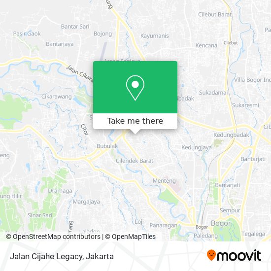 Jalan Cijahe Legacy map