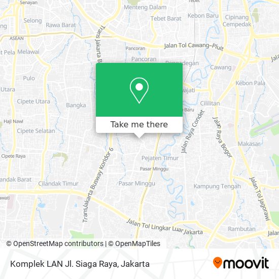 Komplek LAN Jl. Siaga Raya map