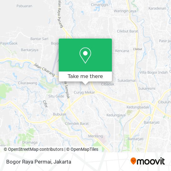 Bogor Raya Permai map