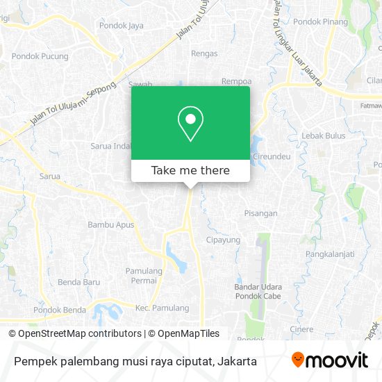 Pempek palembang musi raya ciputat map
