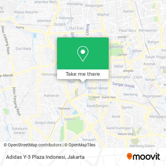 Adidas Y-3 Plaza Indonesi map
