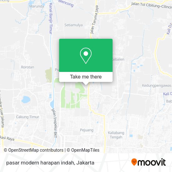 pasar modern harapan indah map