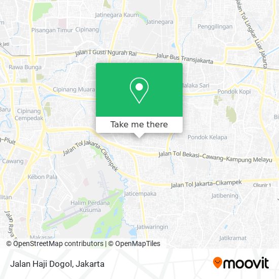 Jalan Haji Dogol map