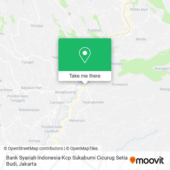 Bank Syariah Indonesia-Kcp Sukabumi Cicurug Setia Budi map