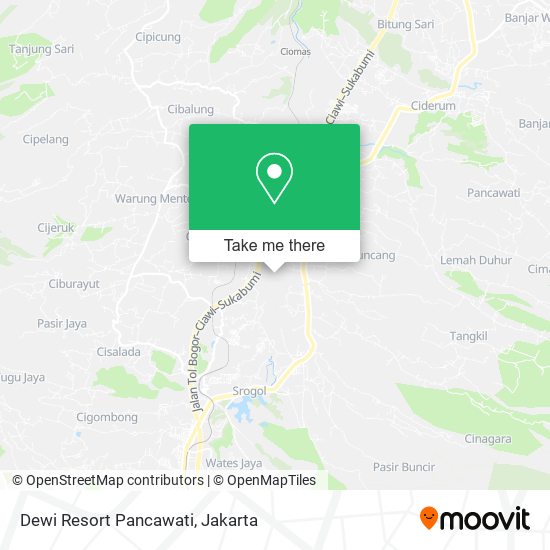 Dewi Resort Pancawati map